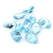 Matched! 10 piece 13.42ct full fire sky blue Topaz set