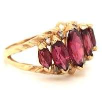 Pretty Rhodalite Garnet 10k YG Ring