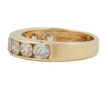 2.40ctw Round Diamond Channel Set Eight Stone Wedding Band Ring in 14K