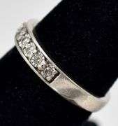 Diamond Band Ring in Sterling Silver