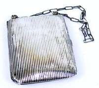 Antique Sterling Silver Evening Purse with Compact