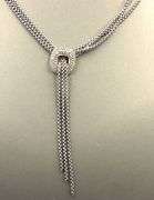 David Yurman pave diamond Lariat necklace