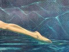 Treasure original oil on canvas by Alberto Herrera