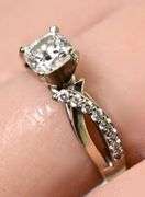 Modern Cushion-Cut 3/4 Ct. GIA Diamond Ring