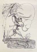 Exclusive Salvador Dali Hand-Signed Lithograph from 'Pantagruel' suite, 1973