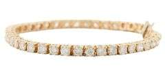7.00ctw Round Diamond Tennis Bracelet in 14K
