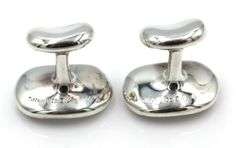 Tiffany & Co Elsa Peretti bean cuff links