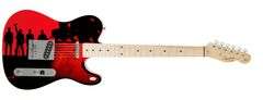 U2 Bono Signed "Under The Blood Red Sky" 1/1 Fender Tele Graphics Guitar ACOA