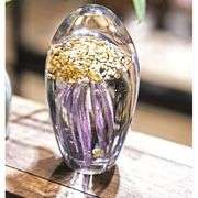 Hand-Blown Jellyfish Glass Paperweight