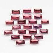 Top grade! Rare 4x2mm Malaya Garnet set wighing 3.06 carats