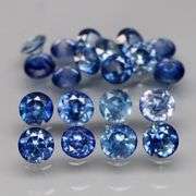 Diamond cut! 2.20ct top blue sapphire set!