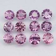 Collectors 4.55ct untreated pink Malaya Garnet set!