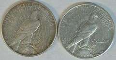 Scarce 1934-P & 1934-D Peace Silver Dollars in high grade