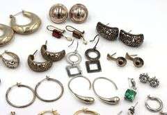 Group lot of Vintage 925 sterling silver earrings