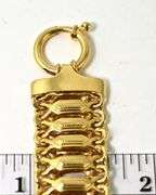Fascinatingly Designed 14K Yellow Gold Wide Bracelet