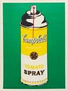 Extremely Rare Mr. Brainwash 'Tomato Spray (Yellow)' Screenprint with Hand-Finished Spray Paint, Sig