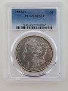 1883 O Morgan Silver Dollar, PCGS MS63