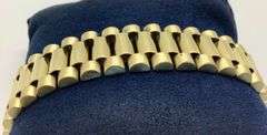 18K Yellow Gold Rolex Matte Bracelet