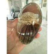 Hand-Blown Jellyfish Glass Paperweight