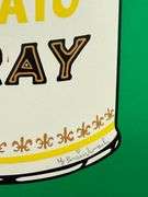 Extremely Rare Mr. Brainwash 'Tomato Spray (Yellow)' Screenprint with Hand-Finished Spray Paint, Sig