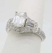1.94CTW Earth Mined Emerald Cut Diamond Ring