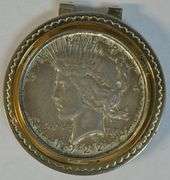 1922 Silver Dollar Paper Clip