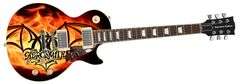 Aerosmith Tom Hamilton Signed "Aero Inferno" Custom 1/1 Graphics Guitar ACOA