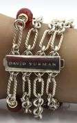 David Yurman multi row Carnelian bracelet
