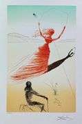 Pencil Numbered Salvador Dali, Alice In Wonderland
