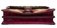 Gucci Purple Snakeskin Dragon Embroidered Medium Dionysus Shoulder Bag
