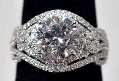 Cz Gemstone Ring in Sterling Silver