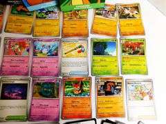 23 Pokémon 2024 Trade Cards & 5 Sticker Sheets
