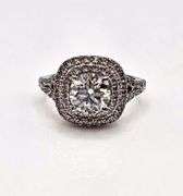 Sparkling 2.75 Ct White Ice Blue Simulated Diamond Ring