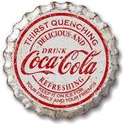 Large Coca-Cola Rustic Bottle Cap