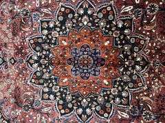 Hand Woven Persian Mashad 10.5x13.7