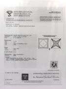 14kt White gold 0.71ct princess cut in 0.35ctw round brilliant cut diamond ring