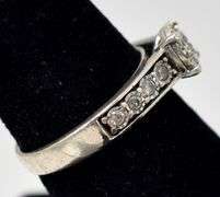 Diamond Ring in Sterling Silver