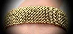Utterly Impressive 14K Yellow Gold Mesh Bracelet