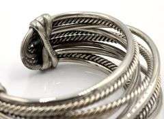 David Yurman Wide cross over cuff bangle
