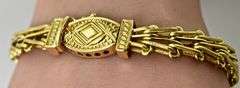 Gorgeous Italian-Made 18k Yellow Gold Flexible Bracelet