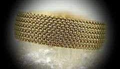Utterly Impressive 14K Yellow Gold Mesh Bracelet