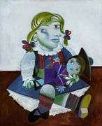 Collectible Pablo Picasso, Portrait of Maya with Her Doll