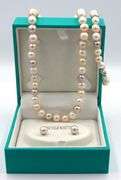 Set of Effy Pearl necklace, bracelet and earrings