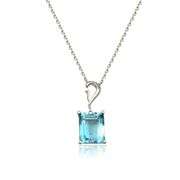 Timeless Sterling Silver & Blue Topaz Necklace