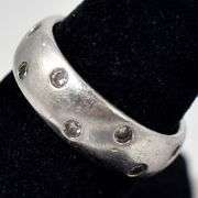 CZ Gemstone Ring in Sterling Silver