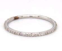 14kt White gold Thin diamond Eternity band