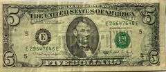 $5 1988A FRN  Error Note