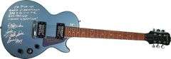 The Beach Boys Signed Epiphone Guitar w Good Vibrations Lyrics Exact Proof BAS