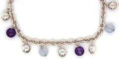 Tiffany & Co amethyst Chalcedony gemstone Fascination beaded bracelet