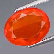 Vibrant! Top color 3.07ct bright orange Fire Opal!